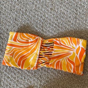 Strappy Orange Mikoh suit top